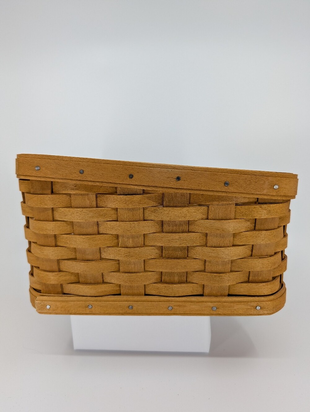 Longaberger Corner Basket with Sage Green Liner & Protector 12470 - Picture 6 of 8
